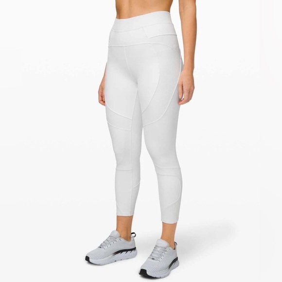 lululemon athletica Pants - Lululemon Women's White High-Waisted Leggings